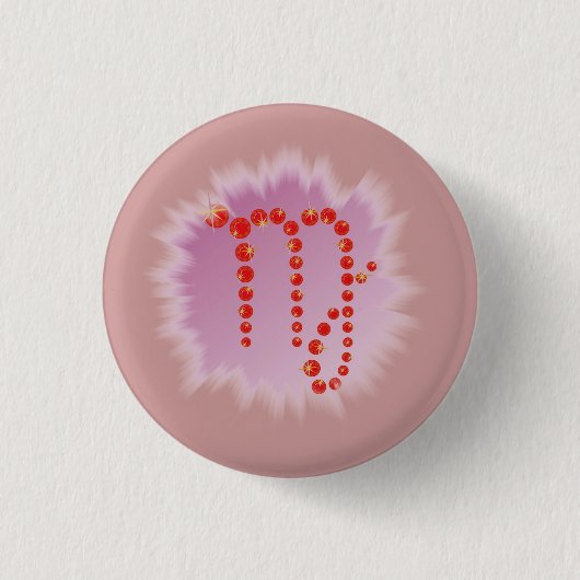 Jungfrau 23. August bis 23. September Buttons (Vorderseite)