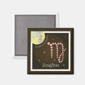 Jungfrau 23. August bis 23. September Magnet (Vorderseite/Rückseite)