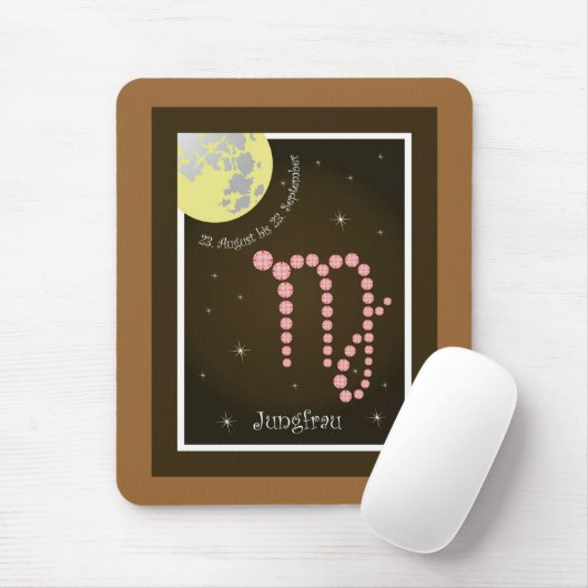 Jungfrau 23. August bis 23. September Mauspad (Mit Mouse)