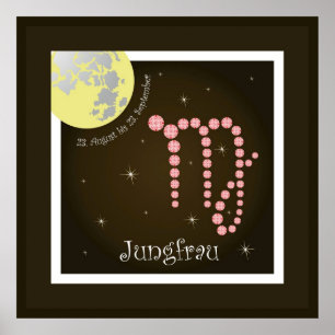 Jungfrau 23. August bis 23. September Poster