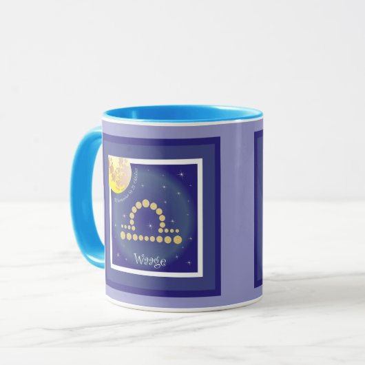 Jungfrau 23. August bis 23. September Tasse (Vorderseite Links)