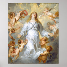 Jungfrau als Intercessor - Anthony van Dyck Fine A Poster