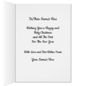 Jungfrau and Child Apple TVintage Art Weihnachtska (Innen (Rechts))