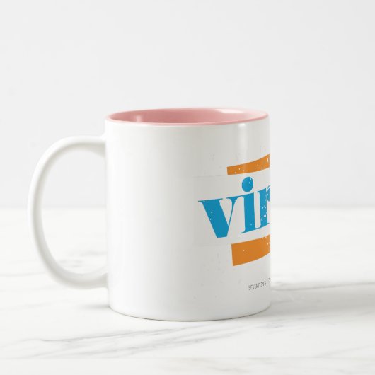 Jungfrau-Aqua Zweifarbige Tasse (Links)