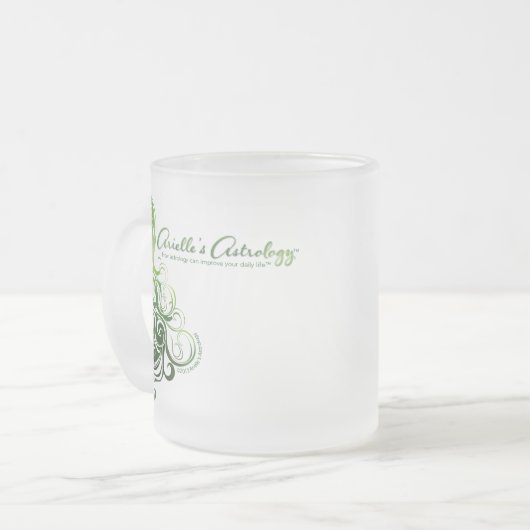 Jungfrau-Astrologie-Tasse Mattglastasse (Vorderseite Links)