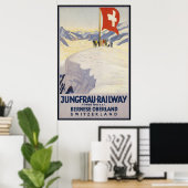Jungfrau-Bahn Bernese oberland Poster (Heimbüro)