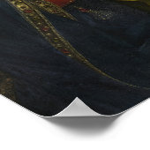 Jungfrau begeistert, das Gent-Altarpiece Poster (Ecke)