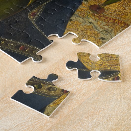 Jungfrau begeistert, das Gent-Altarpiece Puzzle (Seite)