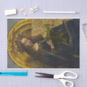 Jungfrau begeistert, das Gent-Altarpiece Seidenpapier (Handwerk)