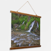 Jungfrau Big Springs | Zion National Park Wandteppich Mit Holzrahmen (Gewinkelt)