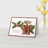 Jungfrau de Guadalupe Weihnachten Katholischer Pri Karte (Gelbe Blume)