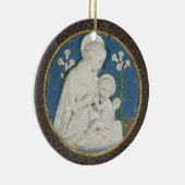 Jungfrau Della Robbia Keramik Ornament (Rechts)