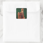 Jungfrau der Bekanntgabe Quadratischer Aufkleber (Tasche)