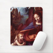 Jungfrau der Felsen durch Leonardo da Vinci Mousepad (Mit Mouse)