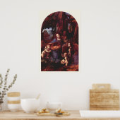 Jungfrau der Felsen durch Leonardo da Vinci Poster (Küche)