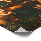 Jungfrau der Felsen durch Leonardo da Vinci Poster (Ecke)