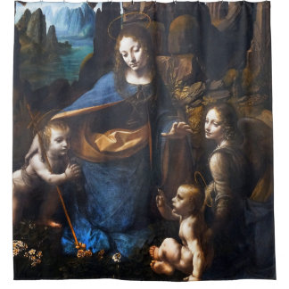 Jungfrau der Felsen Duschvorhang