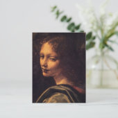 Jungfrau der Felsen - Engel Postkarte (Stehend Vorderseite)