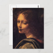 Jungfrau der Felsen - Engel Postkarte (Vorne/Hinten)