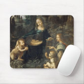 Jungfrau der Felsen, Leonardo da Vinci Mousepad (Mit Mouse)