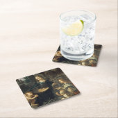 Jungfrau der Felsen, Leonardo da Vinci Rechteckiger Pappuntersetzer (Vor Ort)