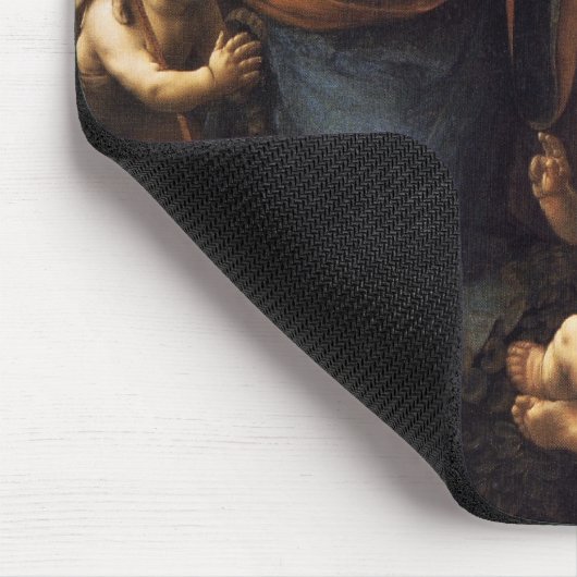 Jungfrau der Felsen Mousepad (Ecke)