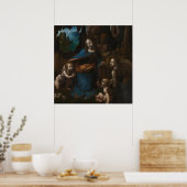 Jungfrau der Felsen Poster (Küche)