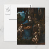 Jungfrau der Felsen Postkarte (Vorne/Hinten)