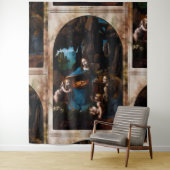 Jungfrau der Felsen von Leonardo da Vinci Wandteppich (Beispiel)