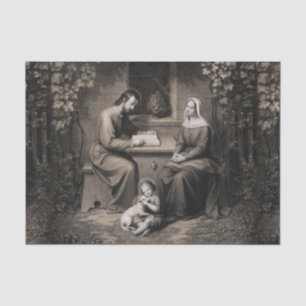 Jungfrau der Heiligen Familie Mary Saint Joseph Je Seidenpapier