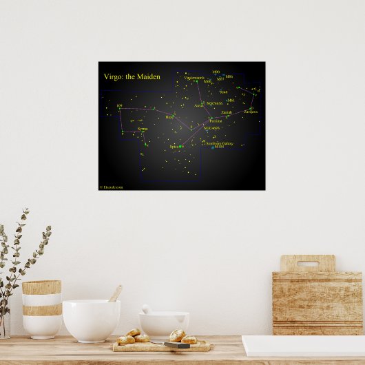 Jungfrau der Jungfernkonstellation Poster (Küche)