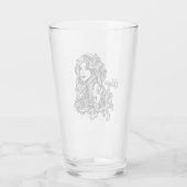 Jungfrau der Jungfrau-Tierkreis Glas (Rückseite)