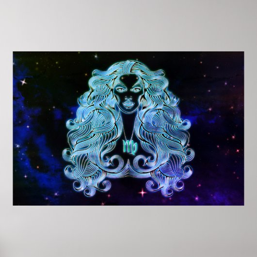Jungfrau der Jungfrau zodiac Poster (Vorne)