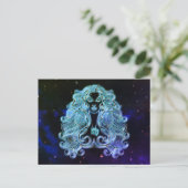Jungfrau der Jungfrau zodiac Postkarte (Stehend Vorderseite)