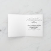 Jungfrau der Lilien Dankeskarte (Innenseite)