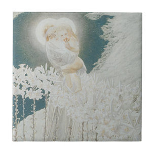 Jungfrau der Lilien Fliese
