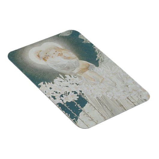 Jungfrau der Lilien Magnet (Rechte Seite)