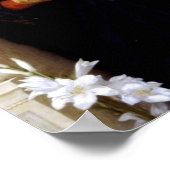 Jungfrau der Lilies - William-Adolphe Bouguereau Poster (Ecke)