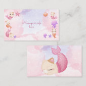 Jungfrau der niedlichen begleitkarte (Vorne/Hinten)