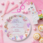 Jungfrau der niedlichen pappteller (Party)