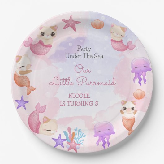 Jungfrau der niedlichen pappteller (Vorderseite)