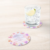 Jungfrau der niedlichen runder pappuntersetzer (Vor Ort)