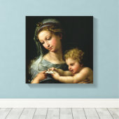 Jungfrau der Rose, c.1518 Leinwanddruck (Insitu (Holzboden))