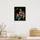 Jungfrau der Rose, c.1518 Poster (Küche)