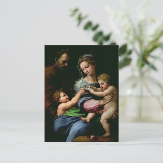 Jungfrau der Rose, c.1518 Postkarte (Stehend Vorderseite)