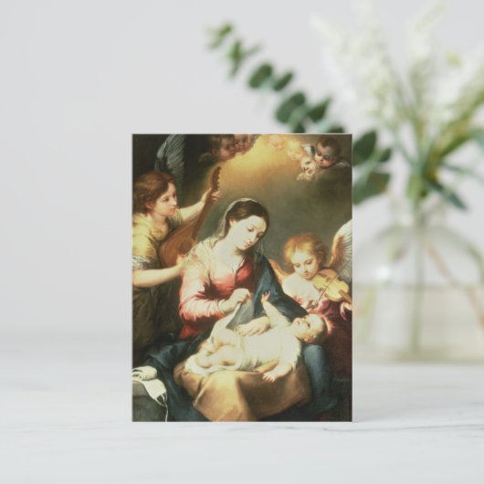 Jungfrau der Schwindelkleidung Postkarte (Stehend Vorderseite)