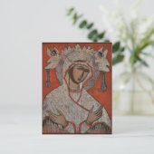 Jungfrau der Scopoitis Orthodoxe Christliches Symb Postkarte (Stehend Vorderseite)
