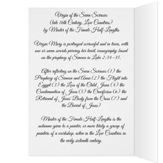 Jungfrau der Sieben Trauern (Innen (Links))