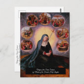 Jungfrau der Sieben Trauern Postkarte (Vorne/Hinten)