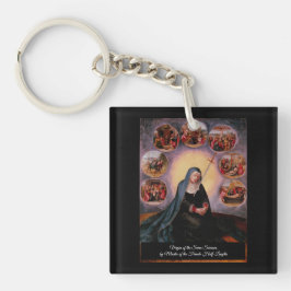 Jungfrau der Sieben Trauern Schlüsselanhänger